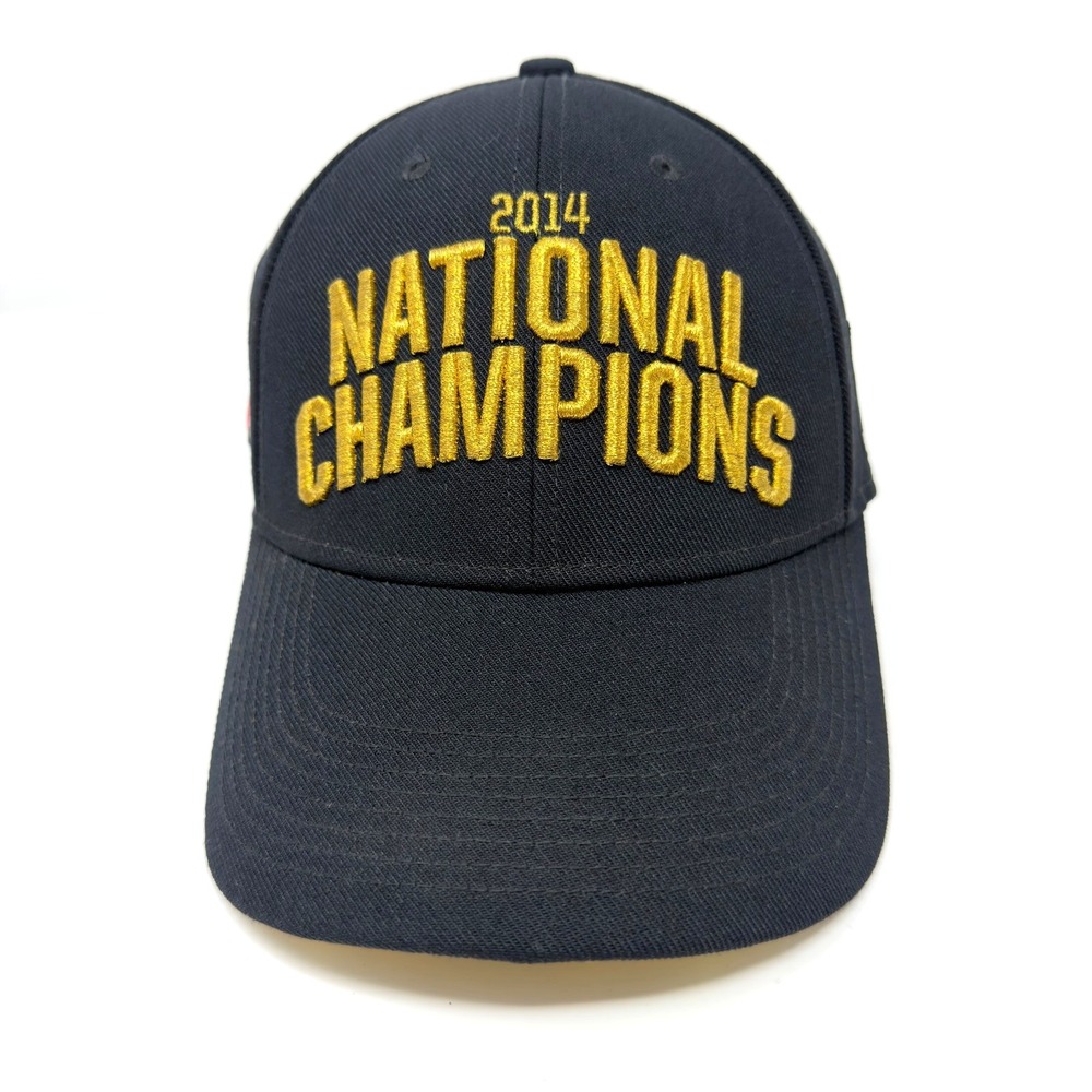 Nike Ohio State Buckeyes 2014 National Champions Adjustable Hat Black Gold‎